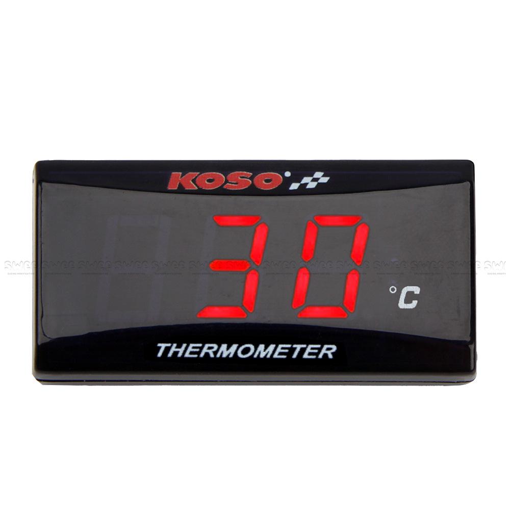 KOSO Motorcycle Water Temperature Gauge for Jinzhan BWS Thunder and Nmax155 - Thin Profile, Modified Design