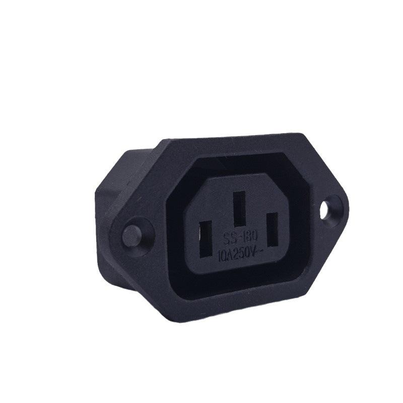 Copper Core 3-Core C-Type Power Socket with Fixing Hole