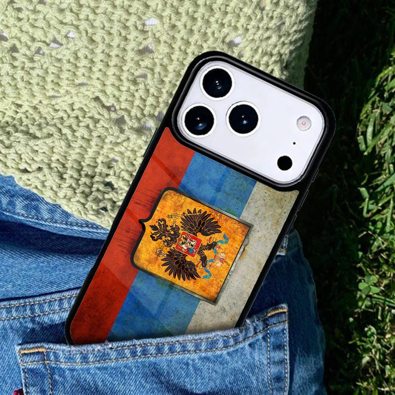 Moscow Russian Flag Bear mobile phone case Compatible with IPhone 17 16 15 14 13 12 11Pro Max 17 Air cover