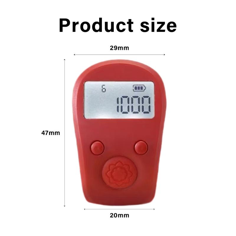 Plastic Point Marker Row Finger Counter Electronic Digital Tally Counter For Sewing Knitting Weave Tool