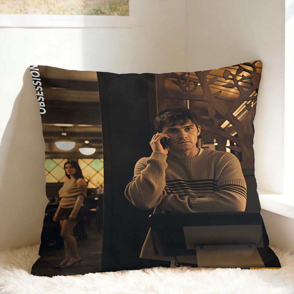 O-Obsession Movie Pillow Cover Kawaii Pillow Case For Sofa Couch Bed Living Room Comfy Cushion Cover Gift