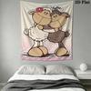Jolly Logan Wall Tapestry Aesthetic Wall Hanging Printed Fabric Blanket Decorative Tapestries for Bedroom Living Room Home Decor