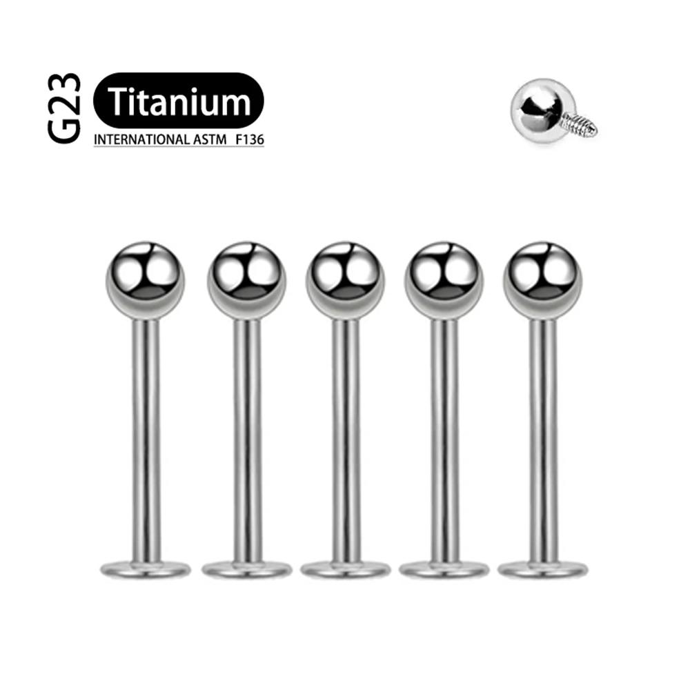 

5Pcs Implant Grade F136 Titanium Gothic Spike Labret Tragus Helix Bar Lip Bar Rings Stud Cartilage Ear Piercings Body Jewelry 16G 1.2x6x3mm