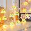 Creative Atmosphere Light Cloud Star Rainbow Night Light Garland Lamp  Hoilday