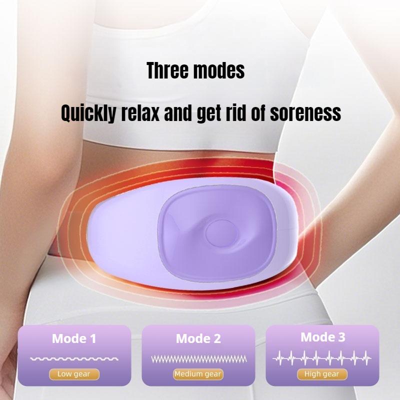 Kabelloses Taillen-Bauch-Vibrationsmassagegerät Heiße Kompresse Faules Körperformungs-Massagegerät Warmes Bauchfett Formende Vibrationsmassage