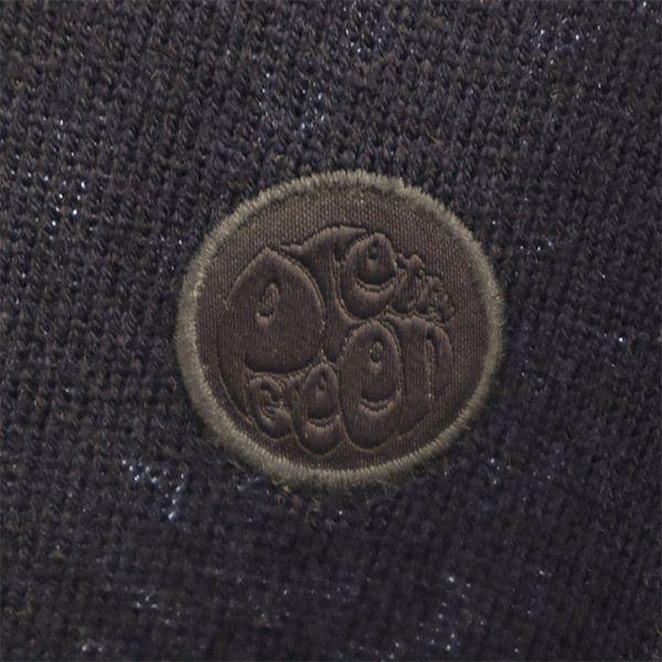 Pretty Green Wool Blend One Point Embroidery Long Sleeve V Neck Sweater Men's Used