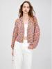 High-End European Floral V-Neck Long-Sleeve Knitted Cardigan for Women