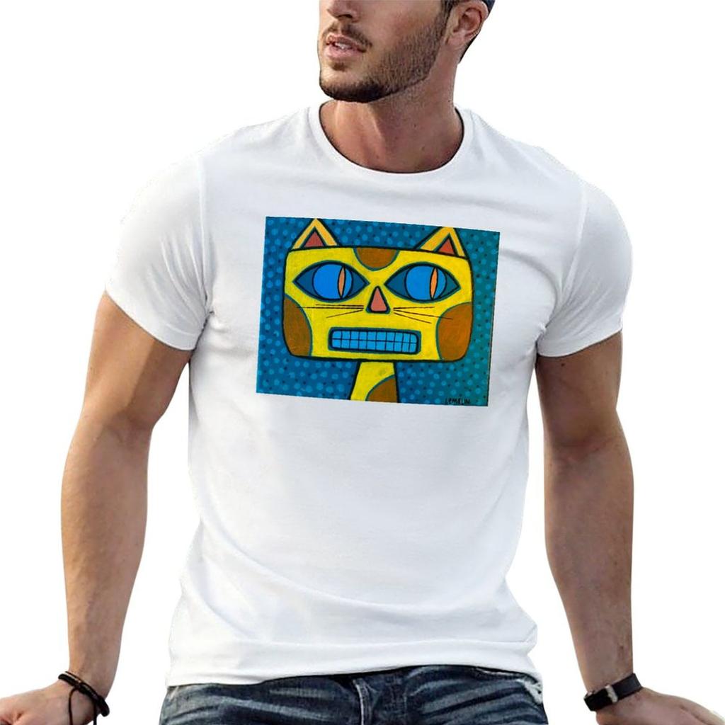 Grinning Cat T-Shirt Daily Wear Print T-Shirt