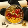 40MM Metal Gold Collection 2026 Year Chinese New Year Souvenir Coins Lucky Animal Horse Collectible Coins Silver Challenge Coin