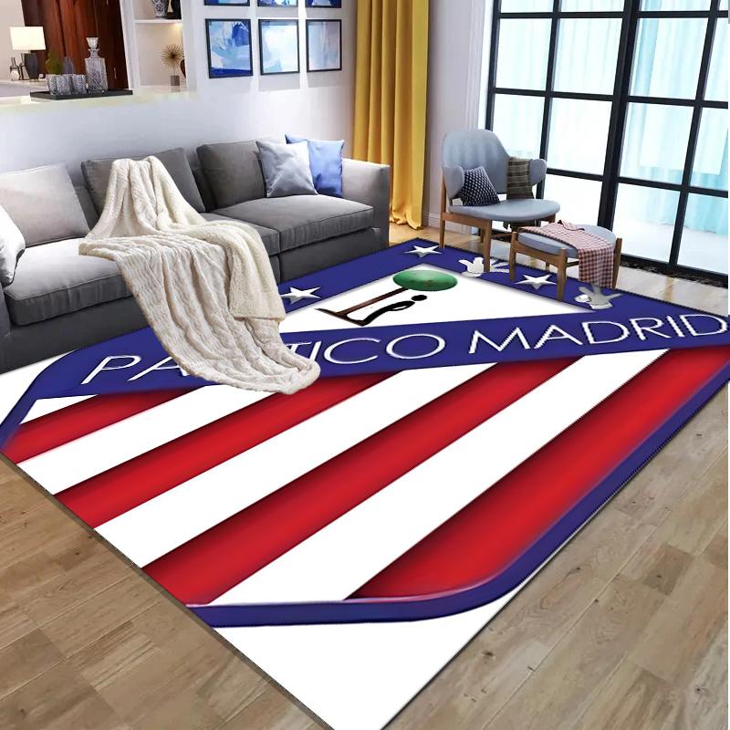 Football Club Pattern Rug, Indoor/Outdoor Mat, for Picnic, Gameroom, Bedroom, Office, Living Room, Home Decor Carpet, Birthday Gift