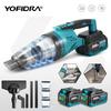 Yofidra 1500W Electric Cordless Vacuum Cleaner Portable Rechargeable Household Cleaning Power Tool For Makita 18V Battery Pin