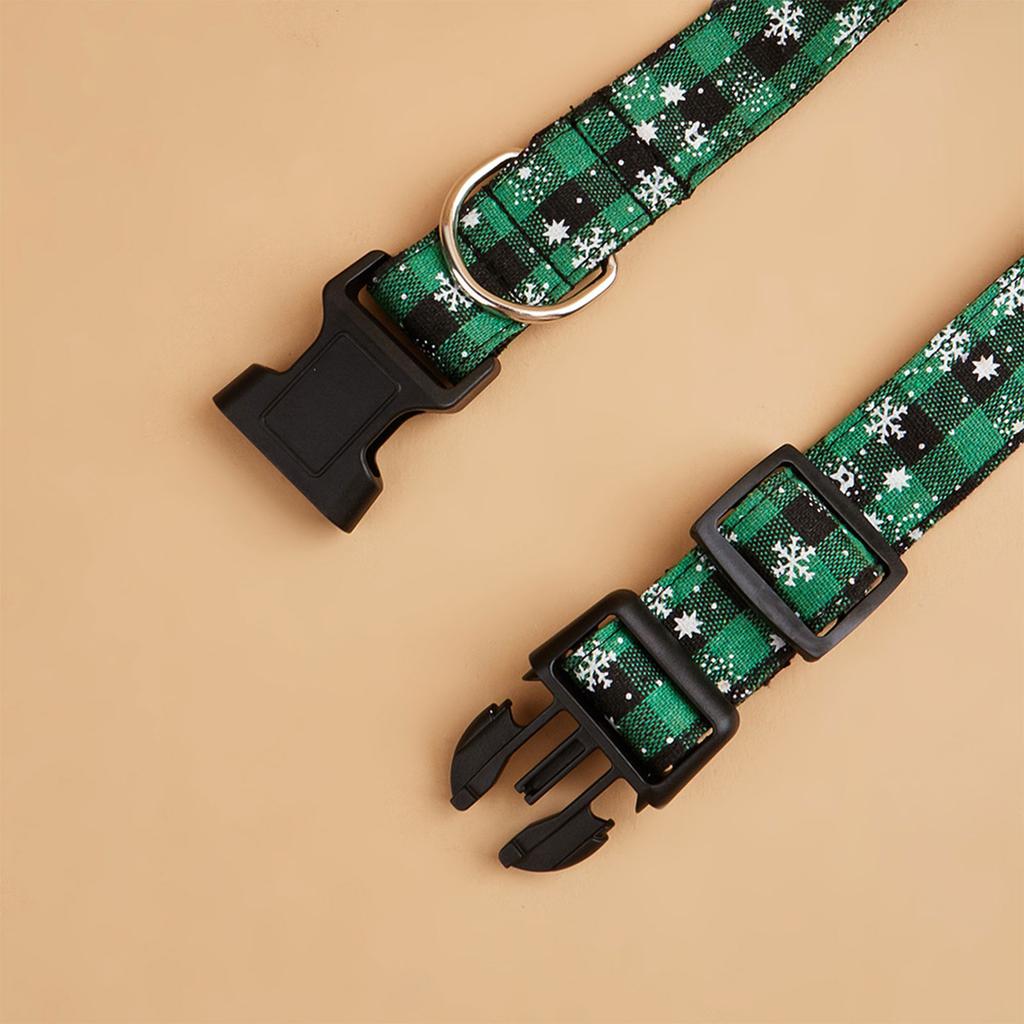 Christmas Cat Collar Adjustable Dogs Collar with Bowtie Kitten Necktie Collar Cats Festival Costume Pet Party Accessory