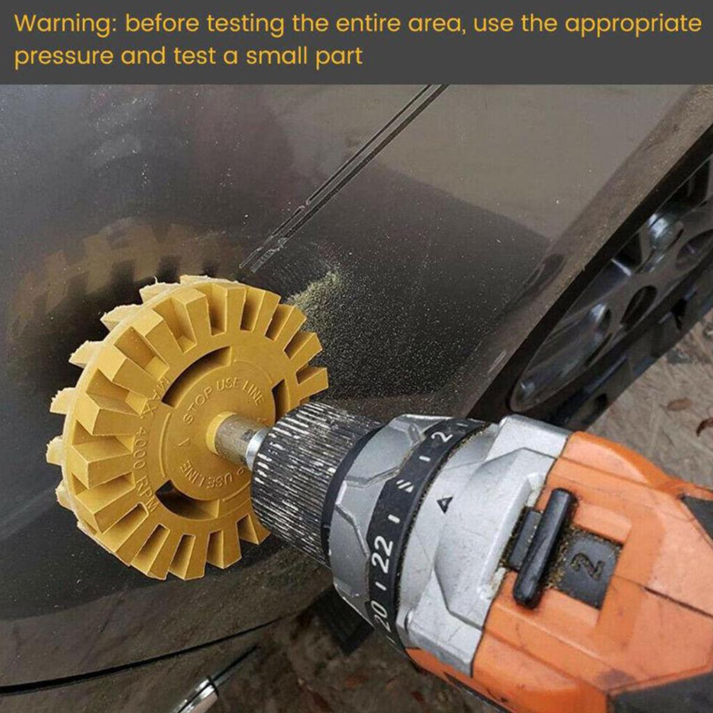 4 Inch Universal Rubber Eraser Wheel For Remove Car Glue Adhesive Sticker Auto Repair Paint Tool Rubber Eraser Wheel