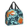 William Morris Compton Floral Pattern Lunch Box for Women Multifunction Cooler Thermal Food Insulated Lunch Bag Office Work