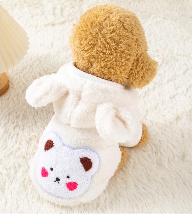 Winter Dog Clothing With Plush And Thickened Small Dog Pet Clothing