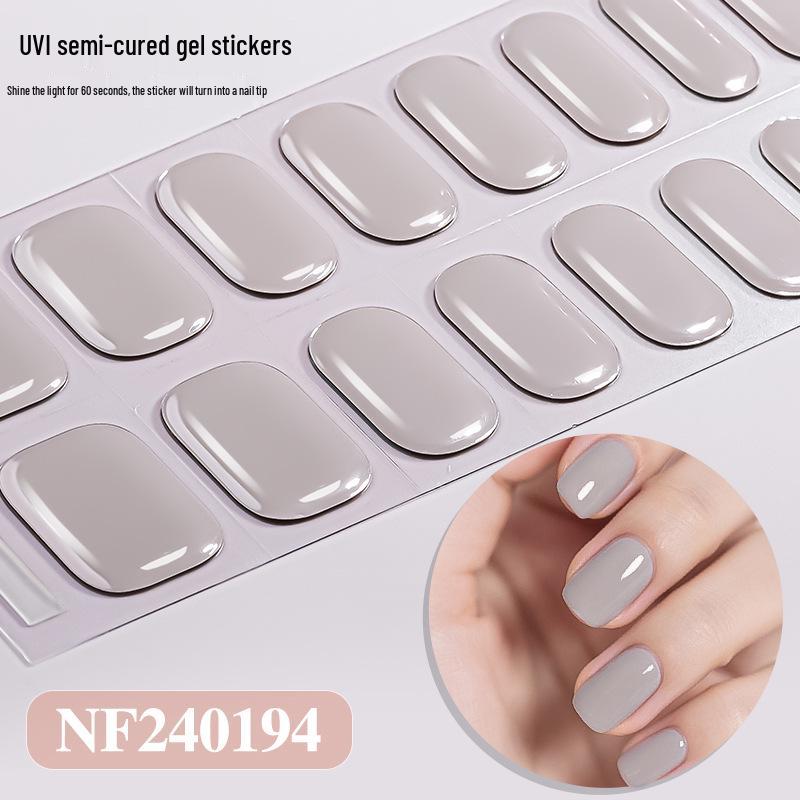 

Zhengxiang Japanese Style UV Gel Nail Stickers - Solid Color, Semi-Cured, Popular Light Curing Design