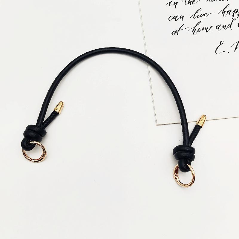 Knyten Dam PU-läder Handväskrem med Metallringspänne - Mode Axelremsbyte