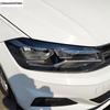 Front Rear Tail Lamp Light Eyebrow Eyelid Strip Cover Trim For VW Volkswagen Polo  -  Black / Carbon Fiber Accessories