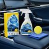 Car Cleaning Solution 355ML Interior Cleaner Foam, with Sponge & Microfiber Towel, Deep Foaming Upholstery Spray Auto Detailing Spray, Lemon