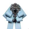 Bow Tie for Women Bowknot Necktie Vintage College Style Elegant Ribbon Formal Fashion Brooch Pin