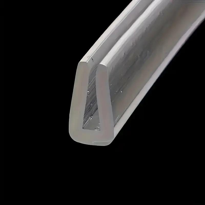

1PC 0.7cm/0.28inch U-channel Rubber Edging Sealing Strip Shower Glass Durable Sealing Tape Edge Guard Weatherstrip Multiple Size 1M прозорий