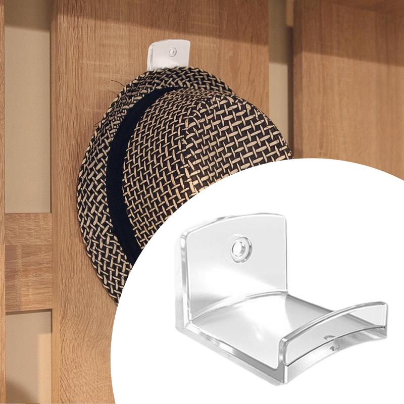 Adhesive Hat Hooks For Wall No Punching Hat Hanger Space-Saving No-Drilling Hooks For Workplace Bedroom Closet Kitchen Bathroom