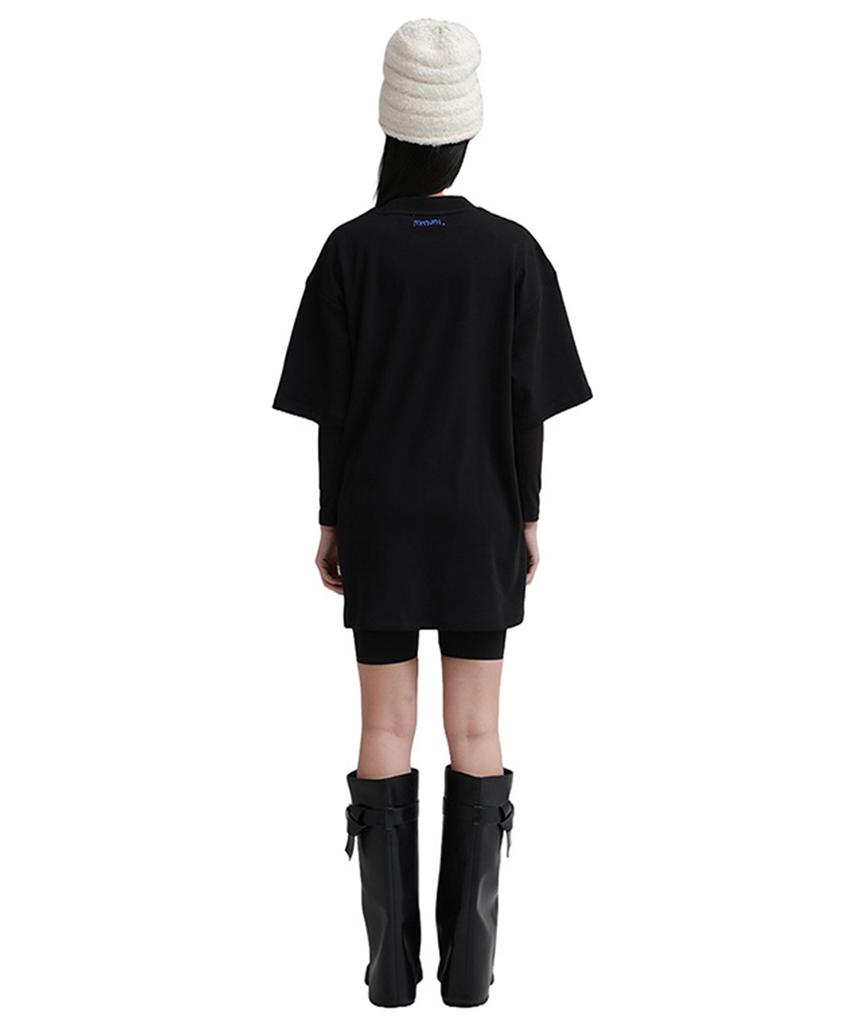 Myunipeulojegteu Present People Graphic Oversized Organic Short Sleeve T-Shirt