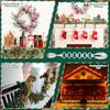Cable Holders Removable No Punching Christmas Garland Hooks For Bedroom Living Room Fireplace Mantle Stairways Desk Wall