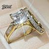 Metal Finger Ring 2Pcs/Set Women Set Zinc Alloy Rings