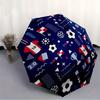 1pc Soccer Sports Automatic Open 8-Rib Windproof Umbrella, Travel & Commuting, Suitable for All Seasons