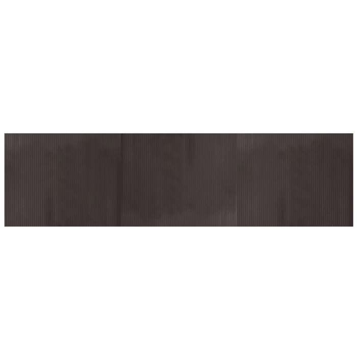 Maison Exclusive - Tapis rectangulaire marron foncé 80x300 cm bambou
