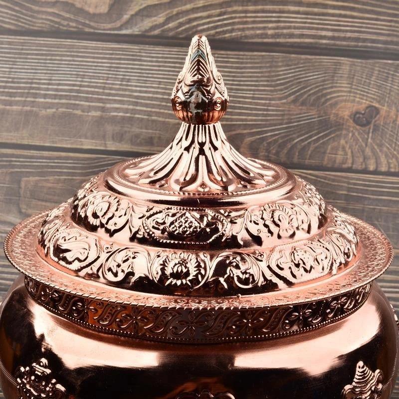 Tibetan Toba Bottle Food Organizer Tantric Metals Handicraft Buddhist Auspicious Tribute Home Gift Collection Desktop Decorative