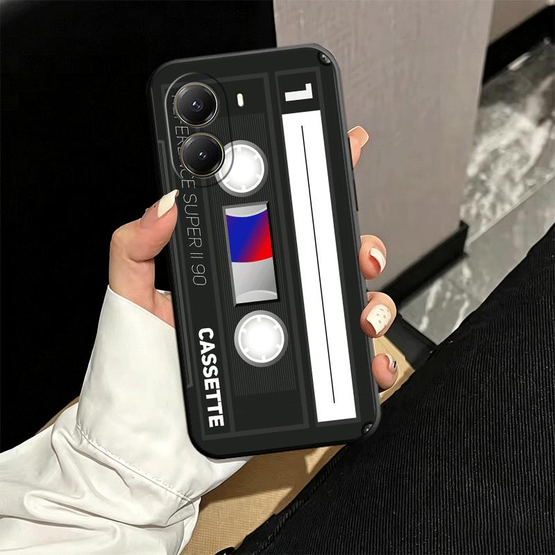 

Vintage 90S Cassette Tape Pattern Soft Phone Case for Xiaomi Poco X5 X6 X7 X8 Pro Max X3 F7 F8 Ultra M8 M7 M6 M5 Redmi 15 15C 14 Xiaomi Poco X8 Pro