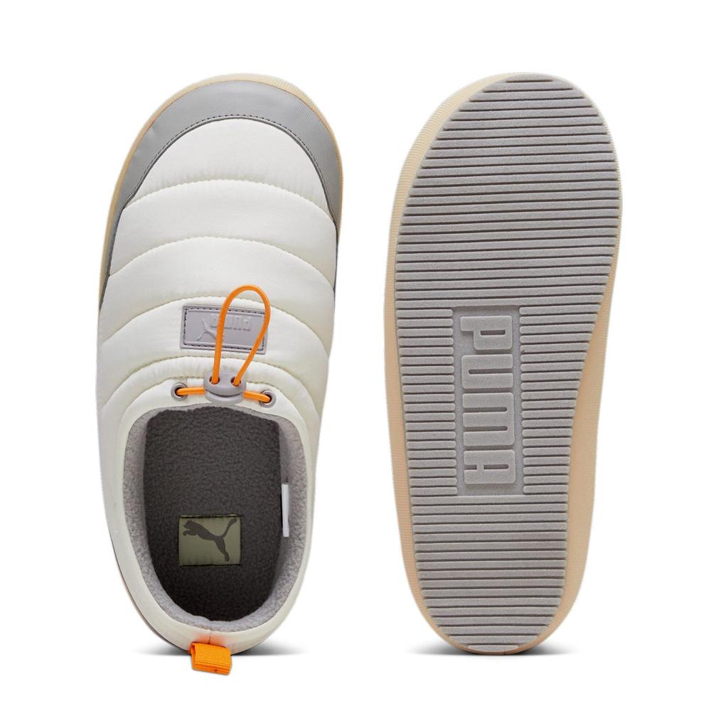 PUMA Tuff Padded Plus Slippers, Size US8 (26.0 cm), Alpine Snow/Concrete Gray/Granola/Pumpkin Pie, 392836-03
