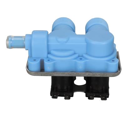 Water Inlet Valve Blue Double Head PP Washer Water Inlet Valve Replacement for 205613 WP358276