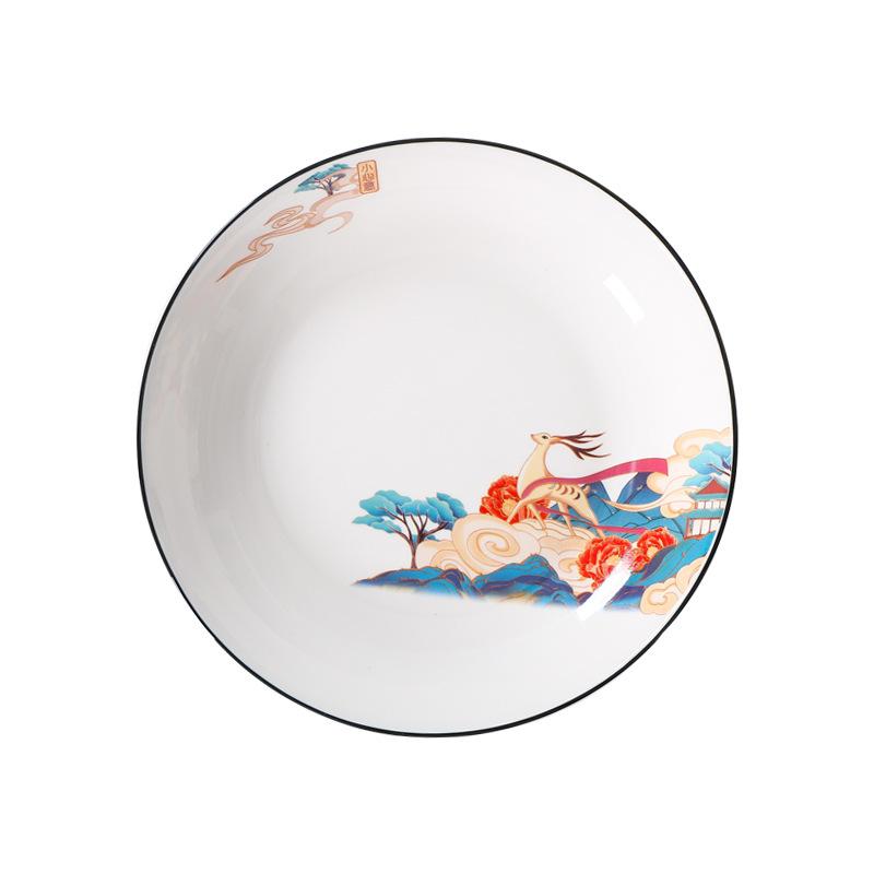 Style Pallet New Chinese Guochao Chinese Style Ceramic Set Gift Box Tableware And Chopsticks Gift Guochao Gift Box