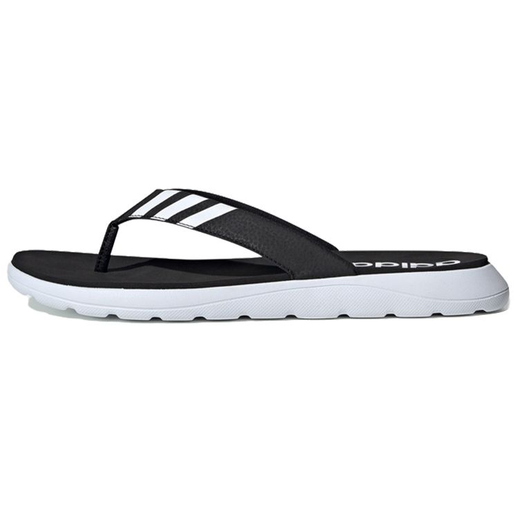 adidas Comfort Flip-Flops  Core Black Cloud White  Unisex Beach Sandals EG2069 43