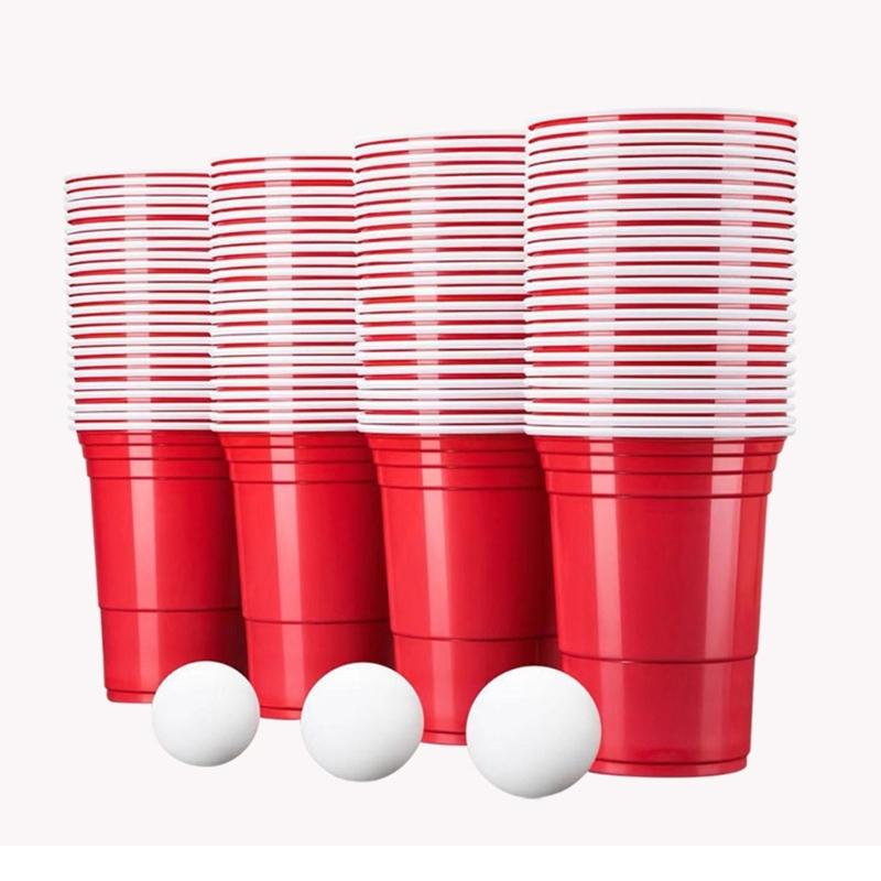 10Pcs Plastic Party Drinking Cups Disposable Beer Beverage Cup Drinkware For Cold And Hot Drinks At Gatherings