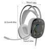 Professional 7.1 Channel Head Mounted Earphone Corded Headphone with Microphone for Computer Gaming
