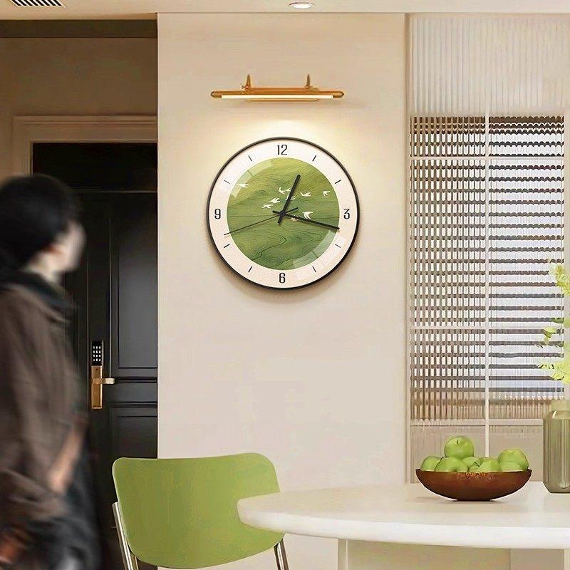Round Restaurant Wall Clocks Design Aesthetic Silent Wall Clocks Chinese Style Digital Orologio Da Parete Ornaments Home Decor