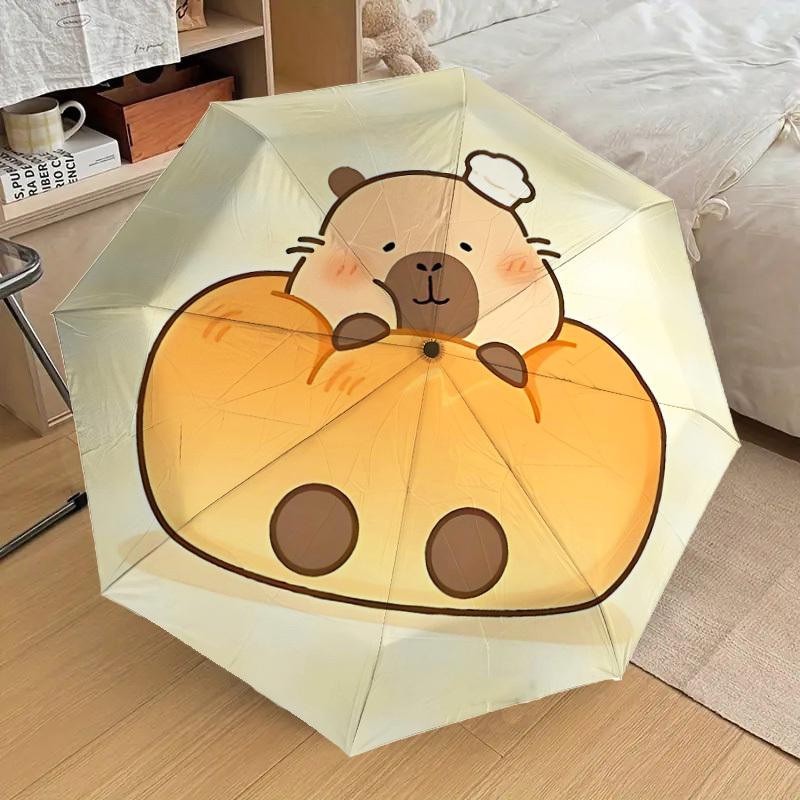 1PC Cute Cabibala Umbrella-8-Rib Reinforced, Automatic Open, Lightweight & Durable, Cute Fashion Accessory for Outdoor-T322