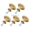 B0KB 5pcs Decorative Gold Door Knobs for Cabinets and Drawers Household Use