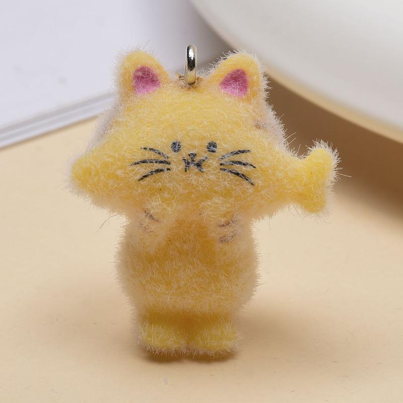 Random Plush Decorations Cat Pendants DIY Handmade Keychains Phone Chains Bags Accessories