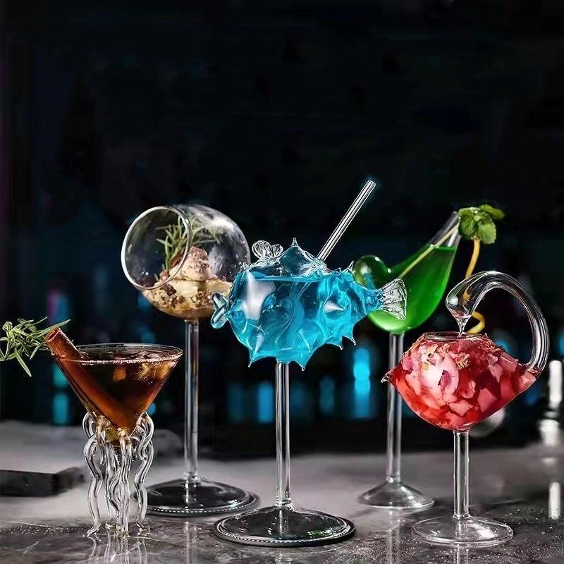 Creative Stemmed Glass for Wine, Champagne, and Cocktails – Elegant Goblet for Parties and Home Use