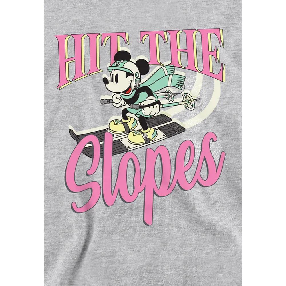 Disney Childrens/Kids Hit The Slopes Mickey Mouse Heather Hoodie