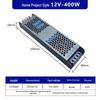 Ultra-Thin Silent Indoor Switching Power Supply, 220V To 12V/24V, 60/400W, LED Strip Driver Transformer for Light Boxes