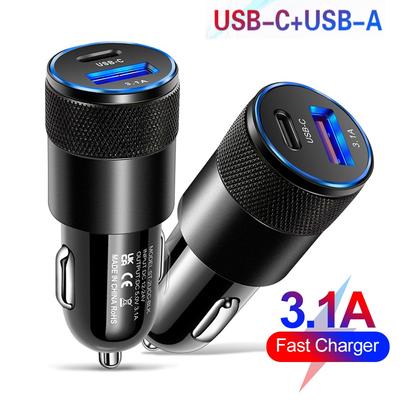 Autoladegerät Typ C Quick Charge 3.0 Schnelllade-Telefonadapter für iPhone 14 Pro Max 11 12 Xiaomi 13 Huawei Samsung S21 S22