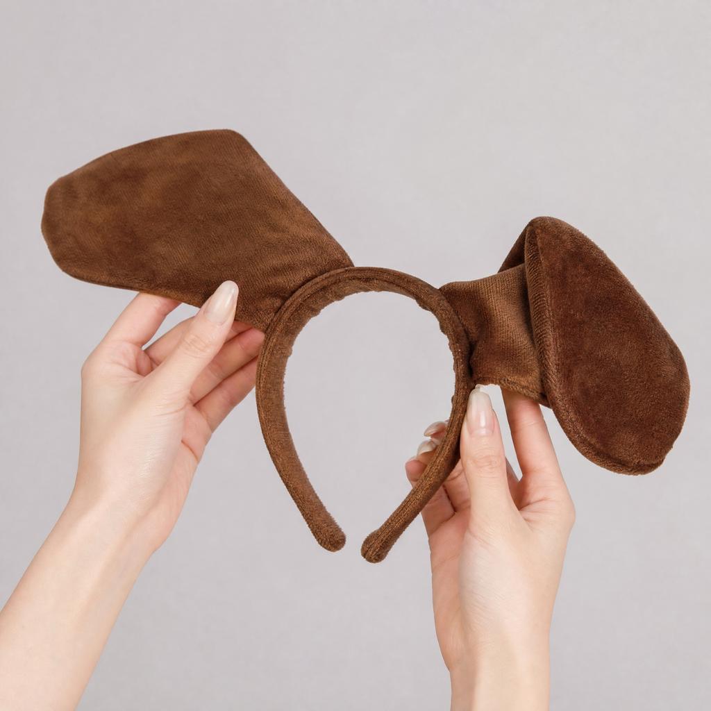 Dog Ears Headband Costume Accessory for Cosplay and Party Wear