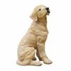 Resin Dog Figurine HandPainted Details Realistic Design Sitting Puppy Statue for Pet