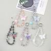 Elegantes Schmetterlings-Perlen-Handy-Lanyard-Charm - Hochwertige Tasche & Handy-Kette
